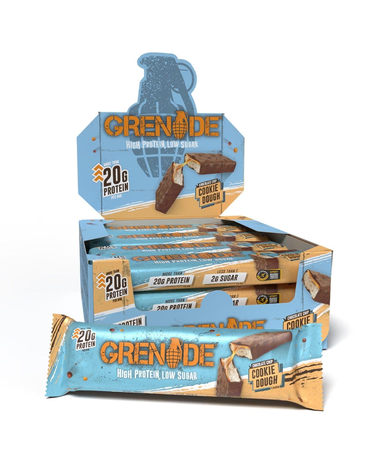 Grenade Bar Choco Chip Cookie Dough Grenade Bar Choco Chip Cookie Dough